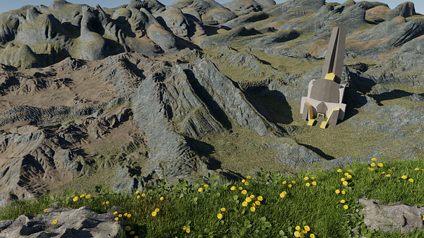 Landskap, Natur, Fjell, Topp, Sci-Fi
