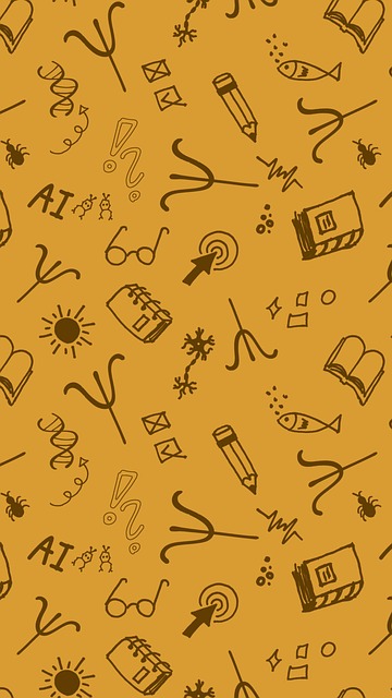 Free psychology book pencil illustration