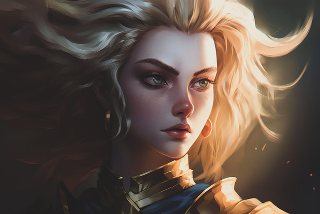 Free ai generated superhero heroine illustration
