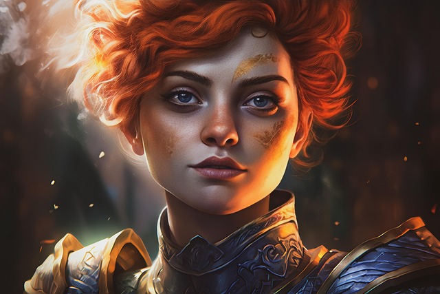 Free ai generated superhero heroine illustration