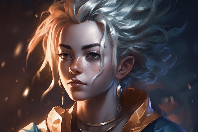 Free ai generated superhero heroine illustration
