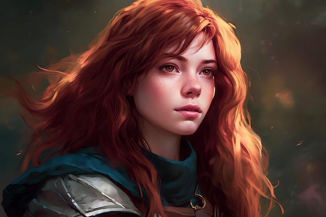 Free ai generated superhero heroine illustration