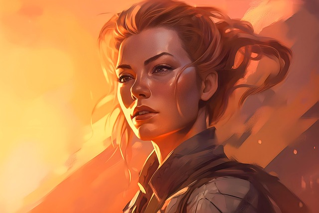Free ai generated superhero heroine illustration