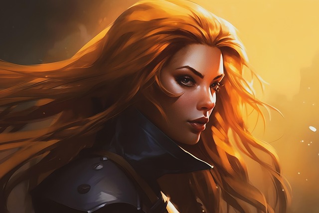 Free ai generated superhero heroine illustration