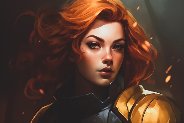 Free ai generated superhero heroine illustration