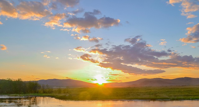 Free Grassland River photo and picture