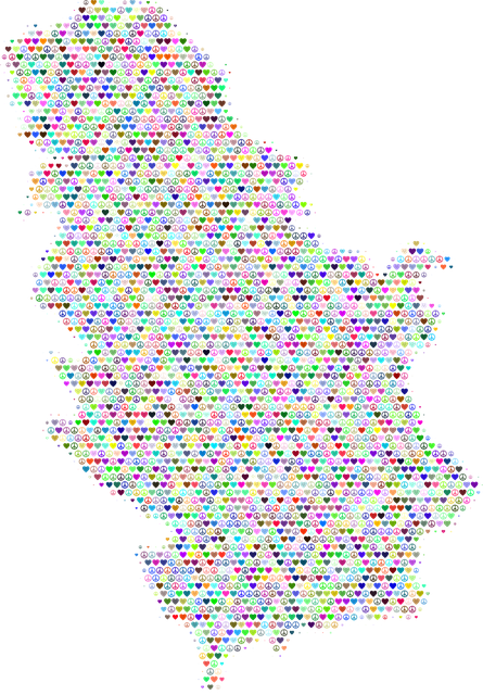 Free serbia nature map illustration