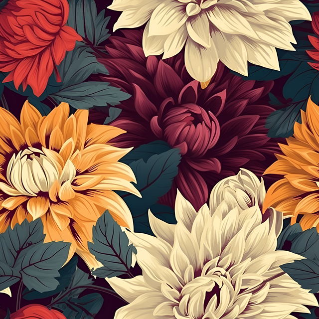 Free dahlia flowers bloom illustration