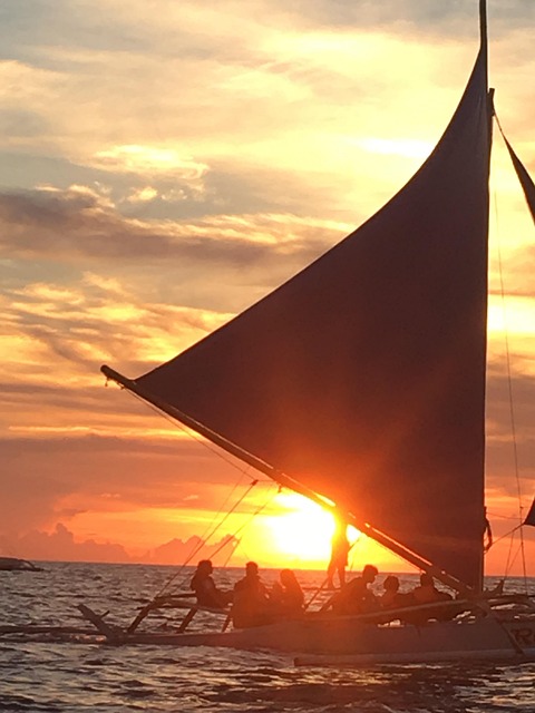 Free Sailboat Sunset photo and picture