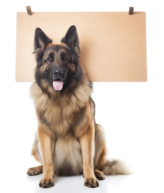 Free ai generated german shepherd dog gsd illustration