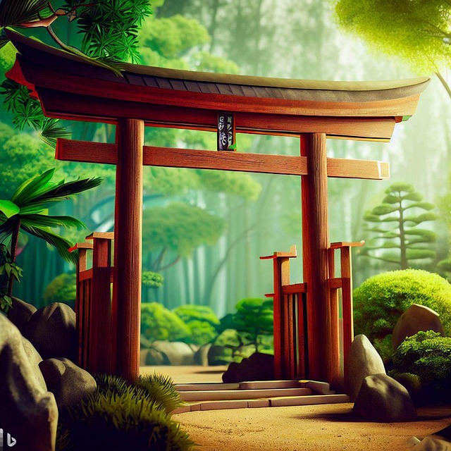 Download Portal Japan Door Royalty Free Stock Illustration Image