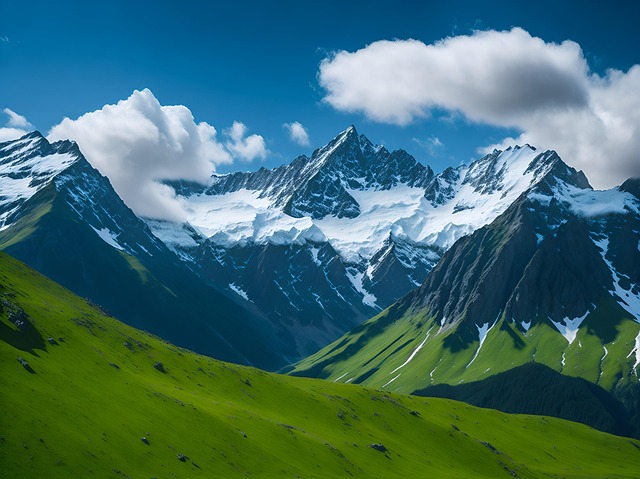 Free Ai Generated Mountains illustration and picture