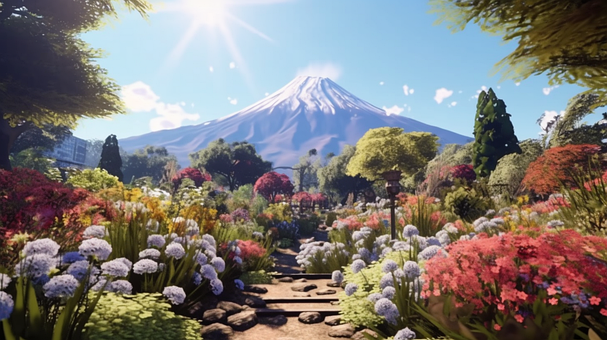 Free Japan Japanese Mountains illustration and picture