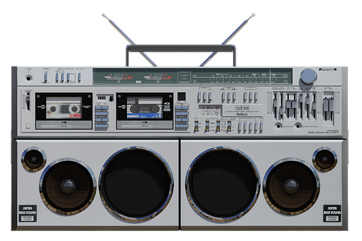 Boombox, Gettoblaster, Retro, Vintage