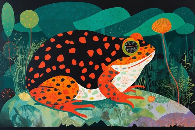 Free frog animal pond illustration
