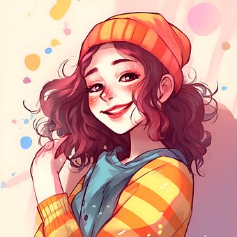 Free Girl Kid illustration and picture