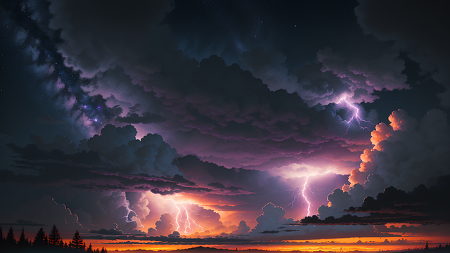 Download free HD stock image of Storm Thunderstorm Free storm thunderstorm lightnings illustration