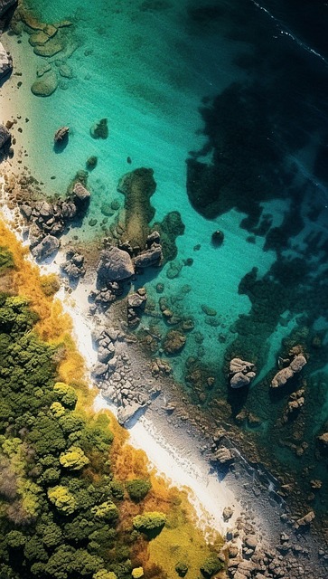 Free ai generated ocean beach illustration