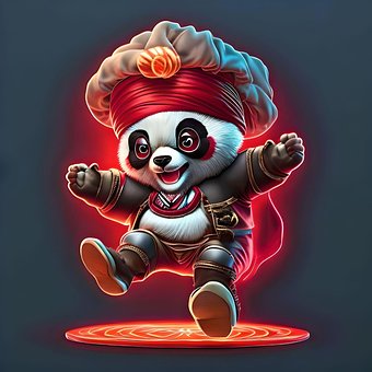 Ai Generiert, Pirat, Panda, Tier