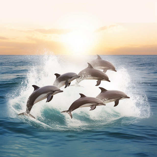 Free Ai Generated Dolphins illustration and picture