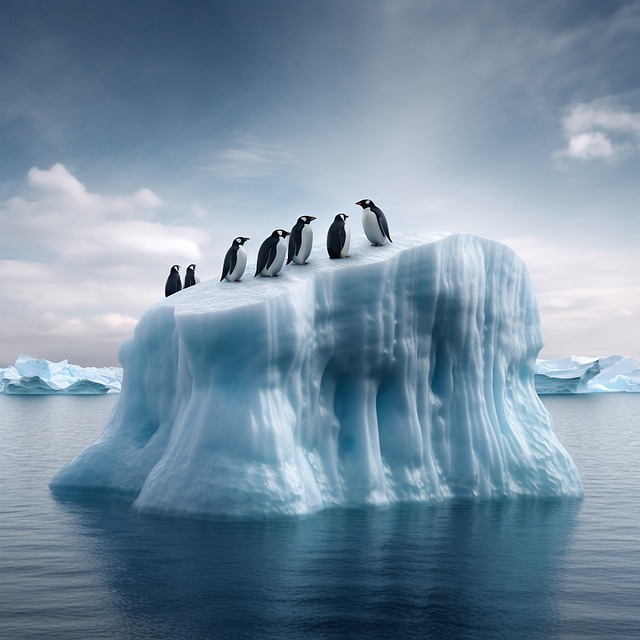 Free Ai Generated Emperor Penguins illustration and picture