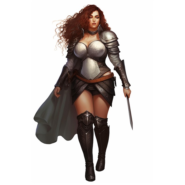Free ai generated warrior village illustration