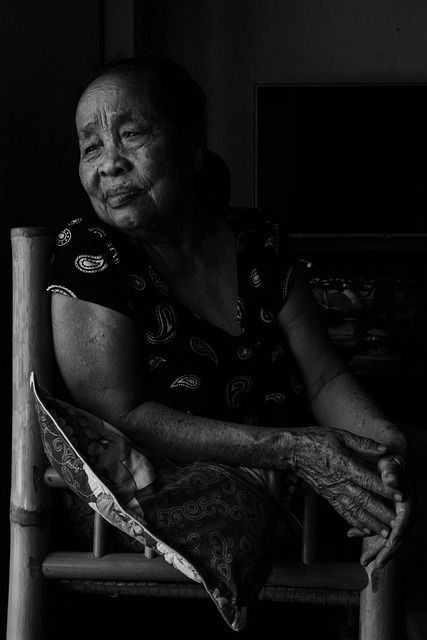 Mulher Velha, Retrato, Mãe, Família