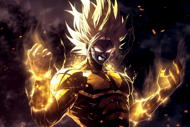 Free ai generated digital art anime illustration