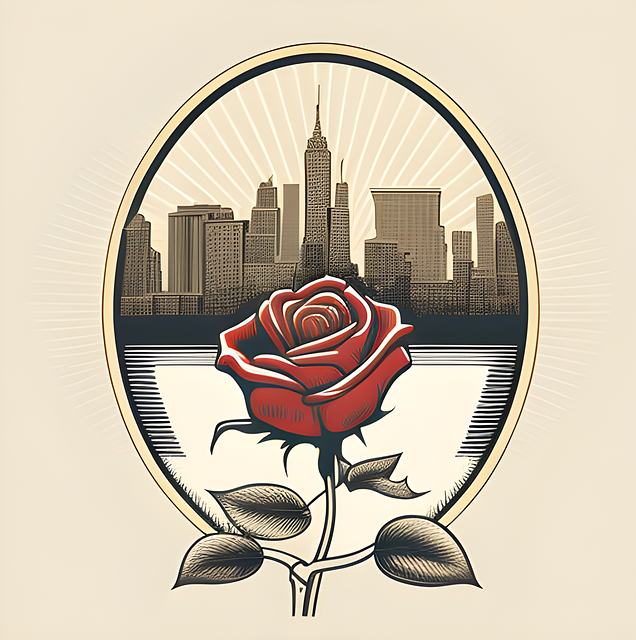Free Rose City illustration and picture
