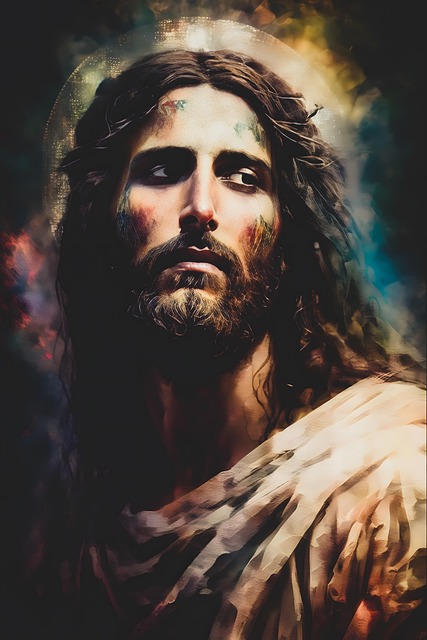 Free jesus digital art photorealistic illustration
