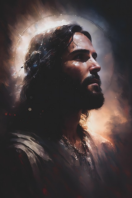 Free jesus digital art photorealistic illustration