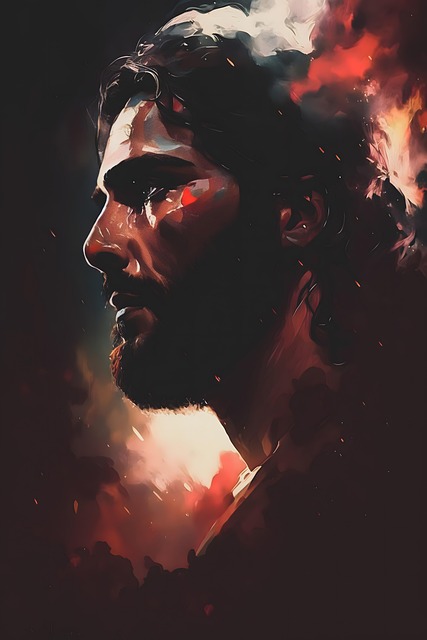 Free jesus digital art photorealistic illustration