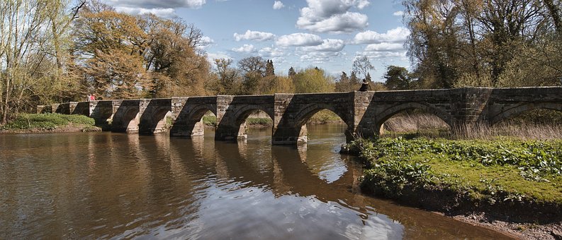 Brug, Rivier, Essex, Shugborough, Hal