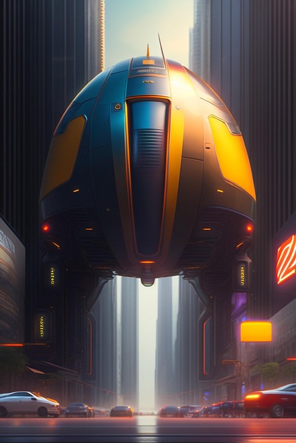 Download free HD stock image of Ai Generated City Free ai generated city cars illustration