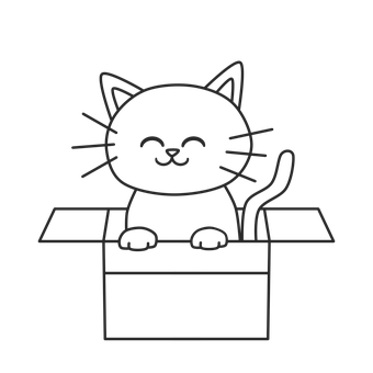 Cat, Katteaktig, Pappeske, Strekbilder