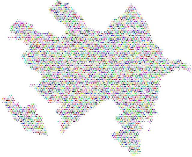 Free azerbaijan nature map illustration
