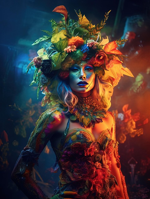 Free ai generated woman blonde illustration