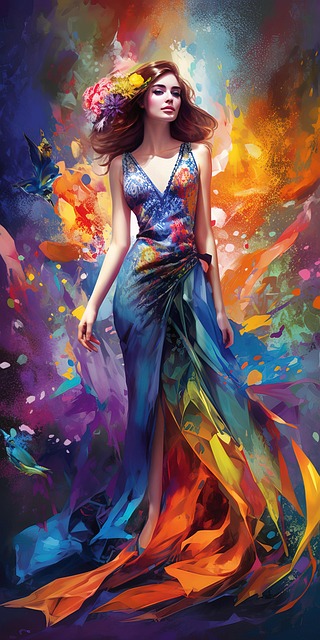 Free ai generated woman blonde illustration