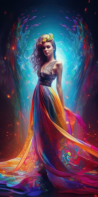 Free ai generated woman blonde illustration