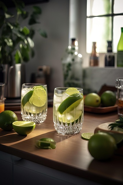 Free caipirinha drink drips illustration