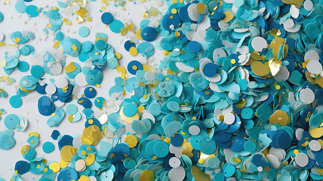 Free confetti tropical ocean themed illustration