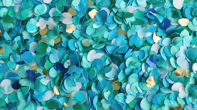 Free confetti tropical ocean themed illustration