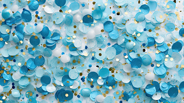 Free confetti ocean themed tropical illustration