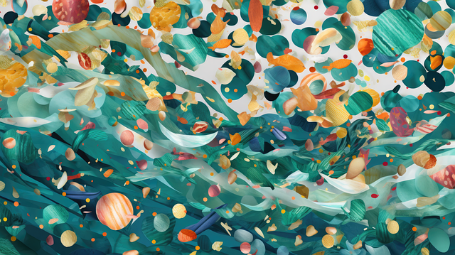 Download free HD stock image of Confetti Ocean Themed Free confetti ocean themed tropical illustration
