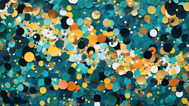 Free confetti tropical ocean themed illustration