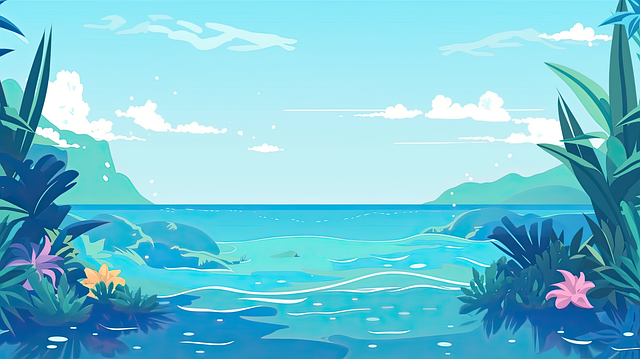 Tropisch, Ozean, Meer, Insel, Wasser