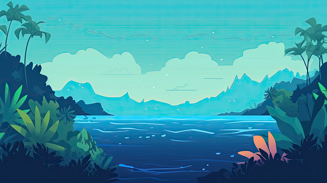 Tropisch, Ozean, Meer, Insel, Wasser