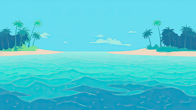 Tropisch, Ozean, Meer, Insel, Wasser