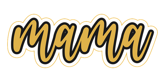Free Mama Mama Text illustration and picture