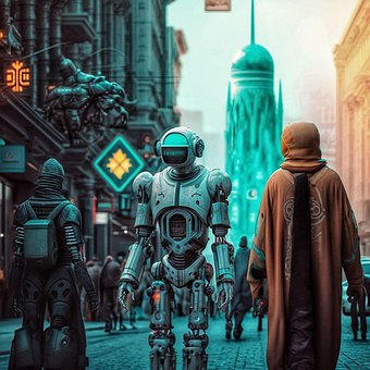 Free Robotics Cyberpunk illustration and picture